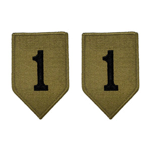 1st Infantry Division OCP Patch with Hook Fastener (pair) - Insignia Depot