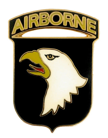 101st Airborne Division Crest (Patch Design) Pin (SM Ver. 3/4" x 1") (Each) - Insignia Depot