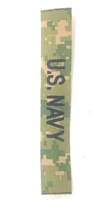"U.S. NAVY" NWU Type III Name Tape 1.25 inch - Insignia Depot