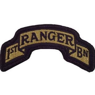 75th Ranger Regiment 1st Battalion OCP Scroll with Hook Fastener (pair) - Insignia Depot