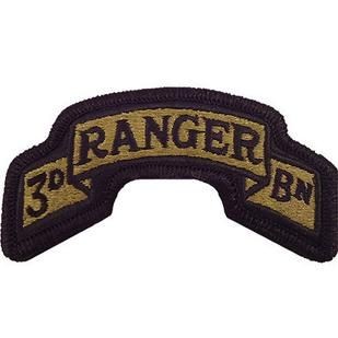 75th Ranger Regiment 3rd Battalion OCP Scroll with Hook Fastener (pair) - Insignia Depot