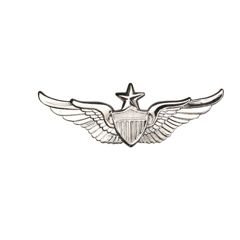 Aviator Senior Mini Brite Pin On Badge - Insignia Depot