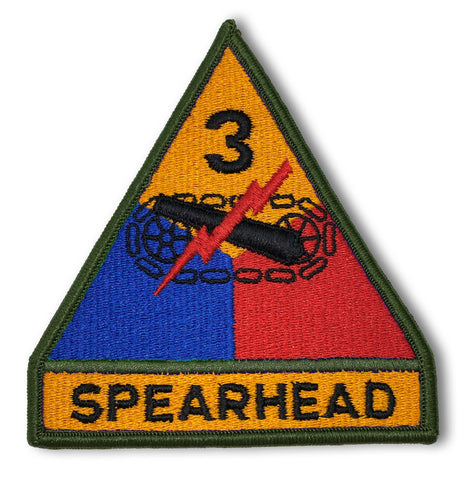 3RD ARMOR "SPEARHEAD" COLOR PATCH - Insignia Depot