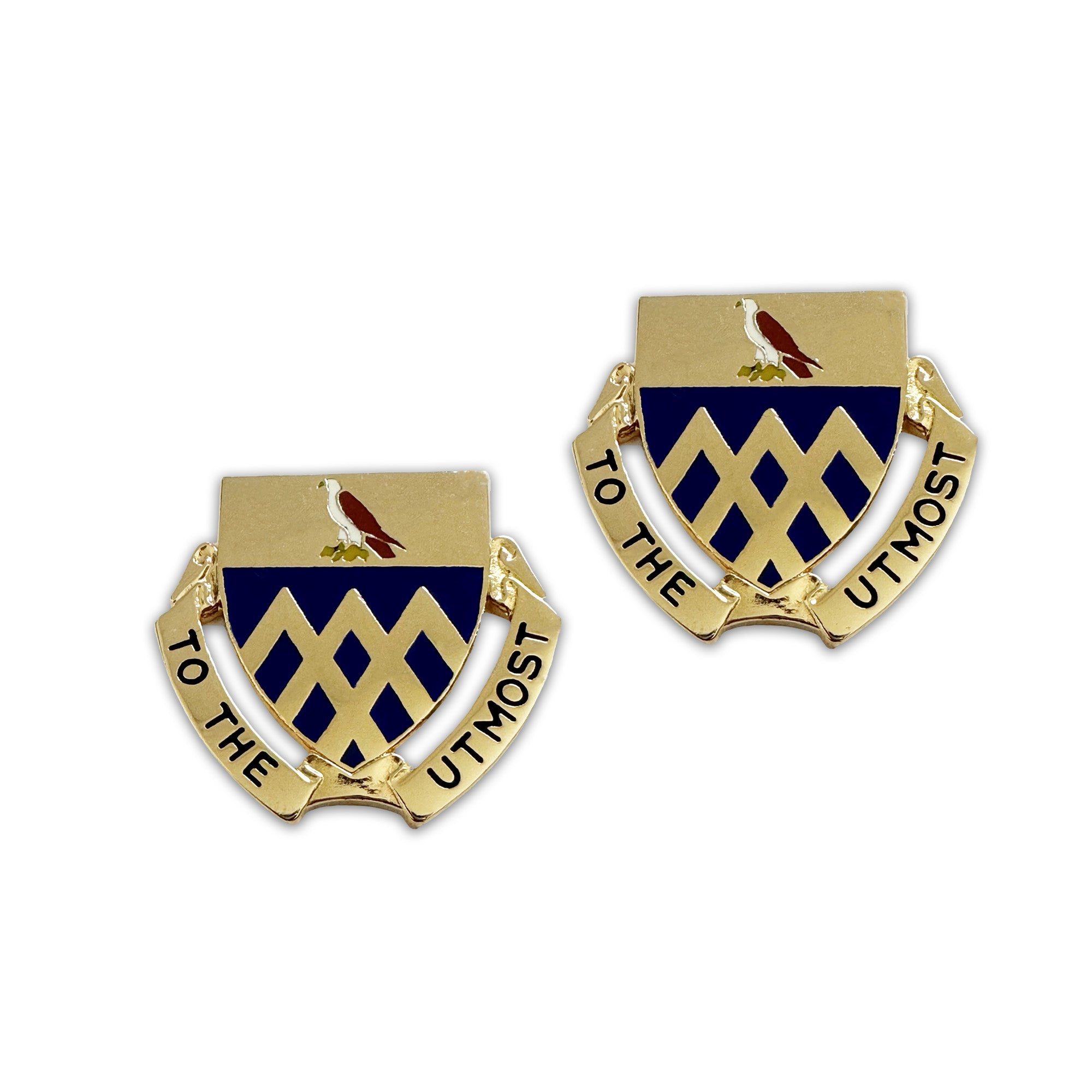 101ST Cavalry Reg "To The Utmost" Crest (Pair)