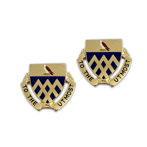 101ST Cavalry Reg "To The Utmost" Crest (Pair)