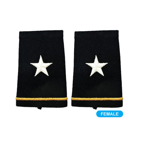 O7 Brigadier General Shoulder Marks - Small-Female - Insignia Depot