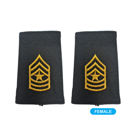 E9 Sergeant Major Shoulder Marks - Small-Female - Insignia Depot