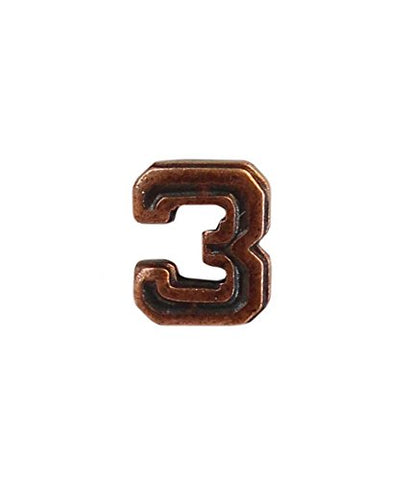 Numeral 3 3/16 in. Bronze Ribbon Device - Insignia Depot