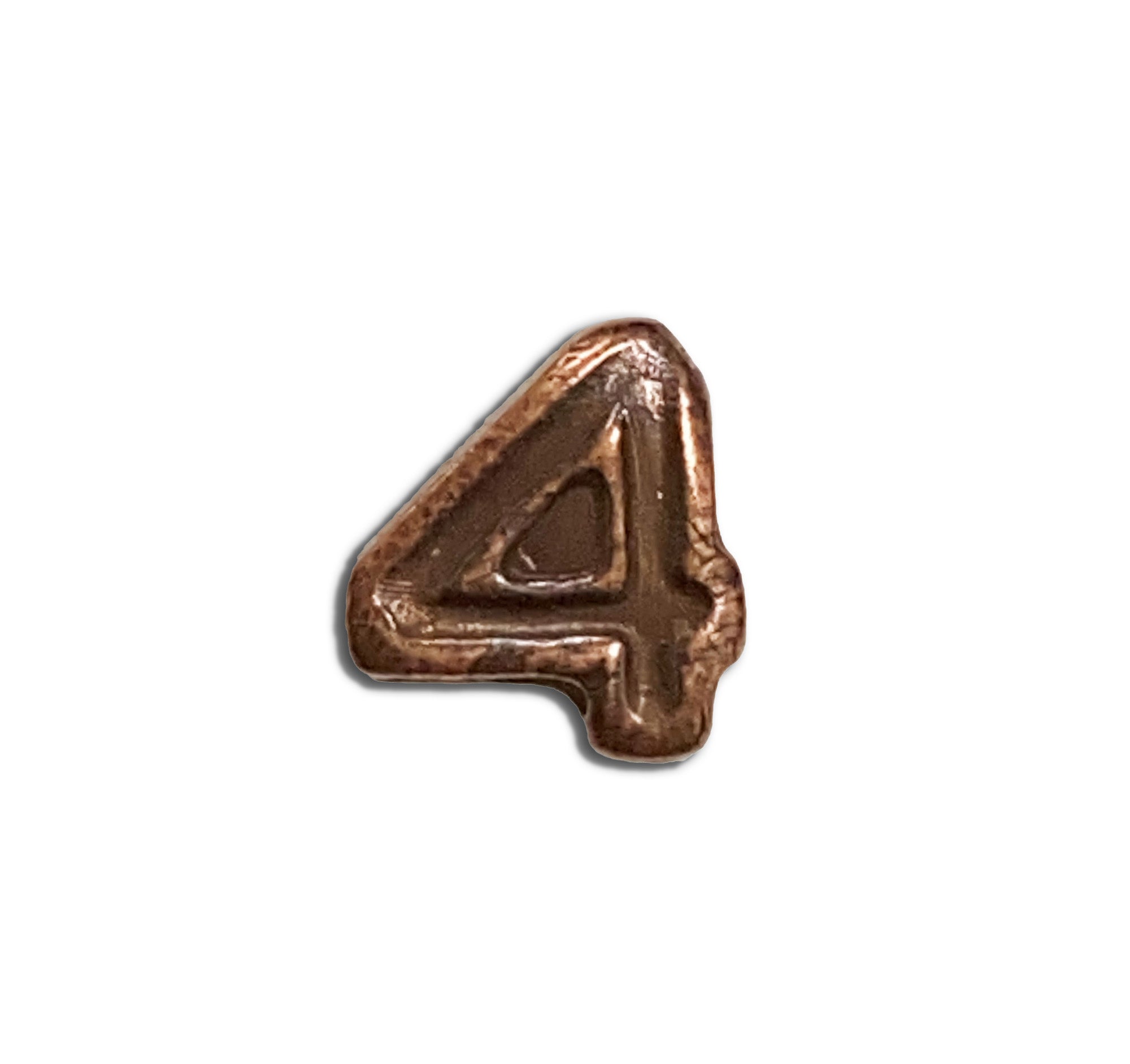 Numeral 4 3/16 in. Bronze Ribbon Device.