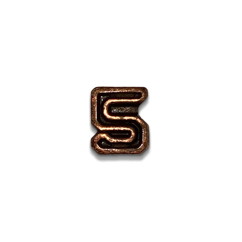 Numeral (5) 3/16 in. Bronze Ribbon Device - Insignia Depot