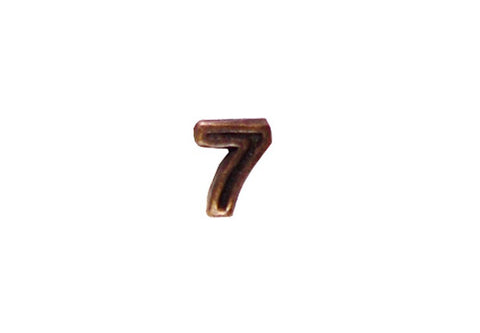 Numeral 7 3/16 in. Bronze Ribbon Device - Insignia Depot
