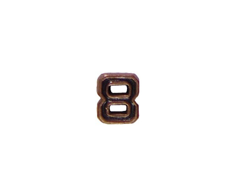 Numeral 8 3/16 in. Bronze Ribbon Device - Insignia Depot