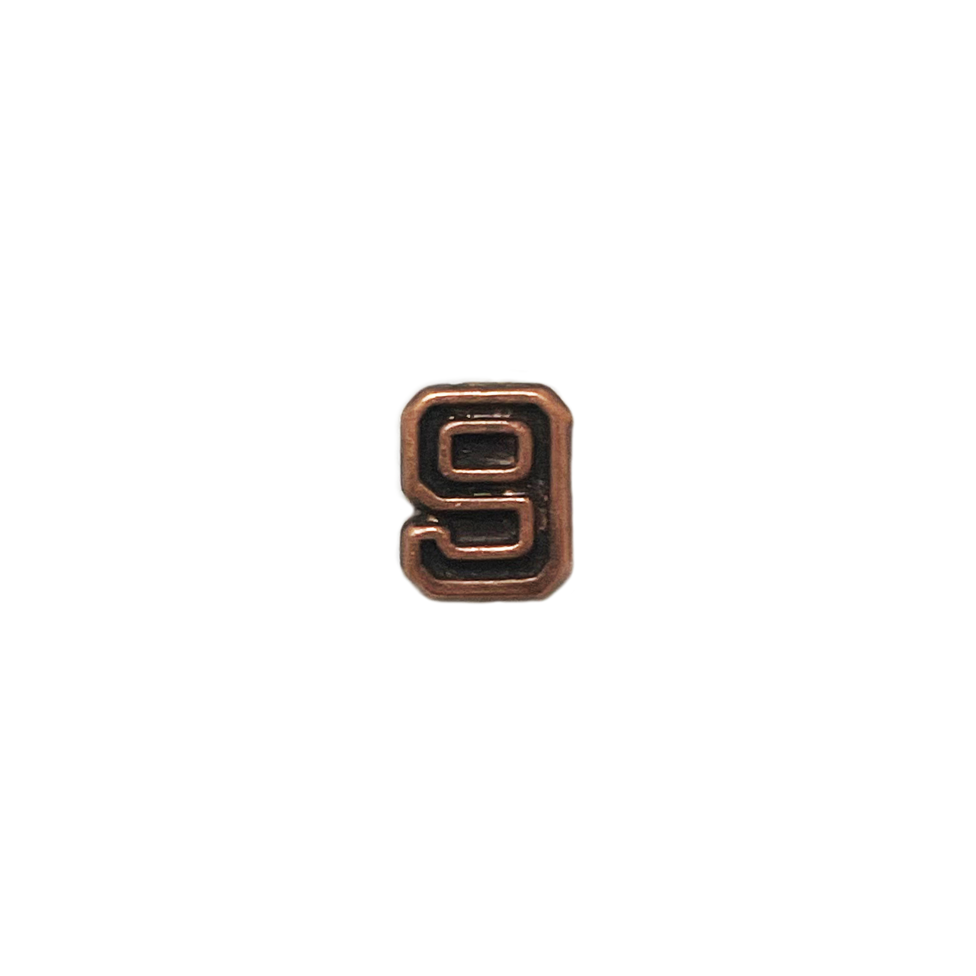 Numeral 9 3/16 in. Bronze Ribbon Device - Insignia Depot