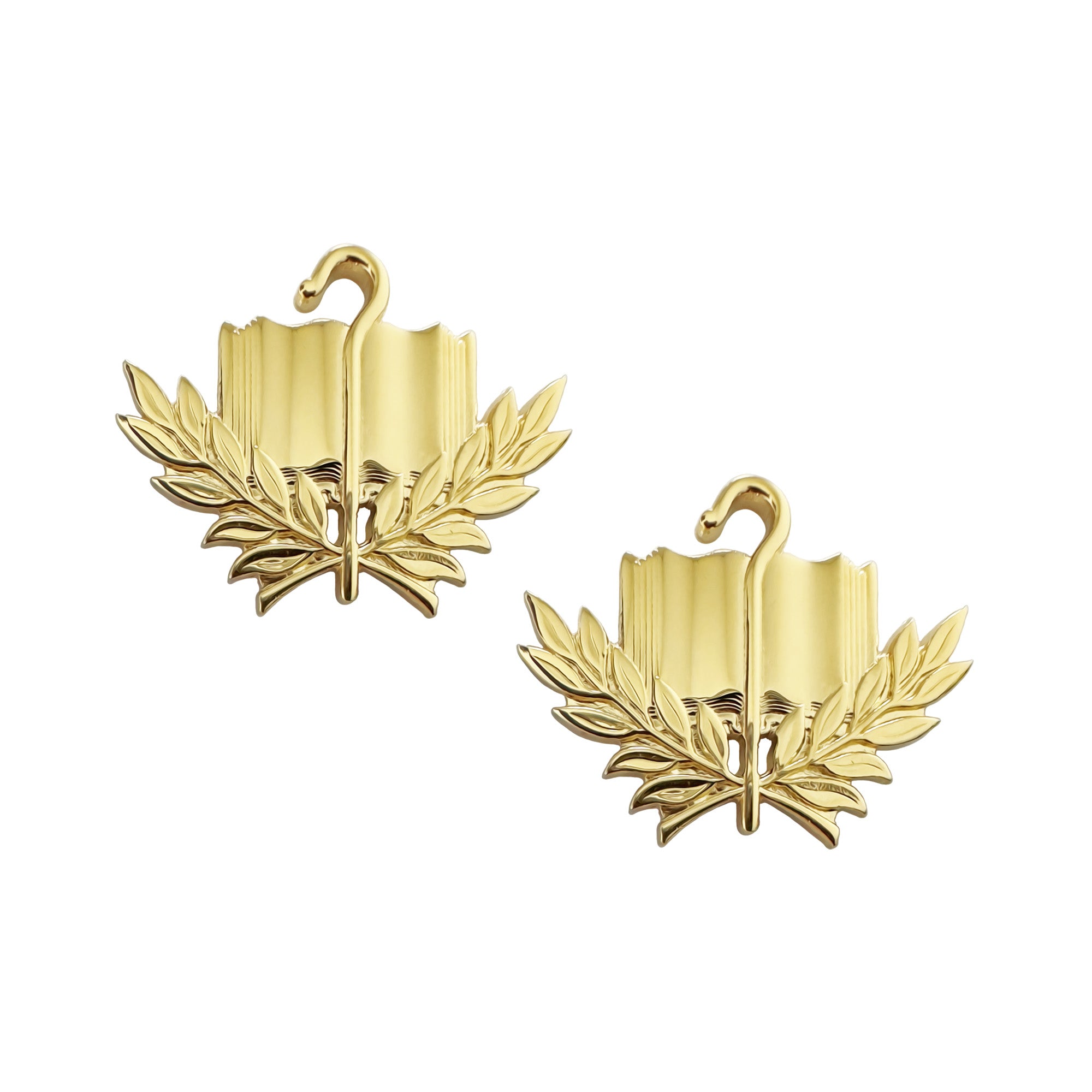 Chaplain Candidate Officer Brite Pin-On (pair)