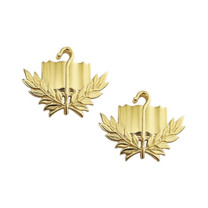 Chaplain Candidate Officer Brite Pin-On (pair)