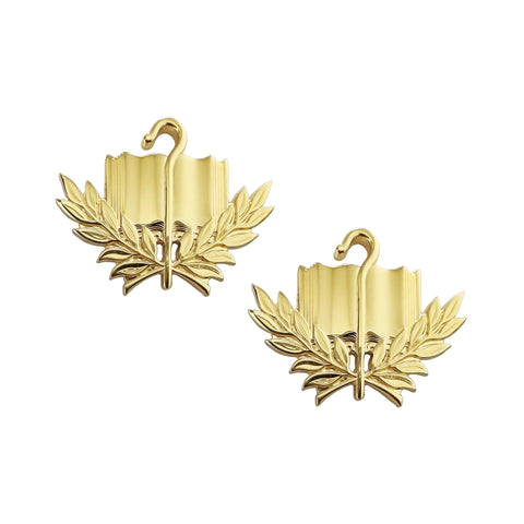 Chaplain Candidate Officer Brite Pin-On (pair)
