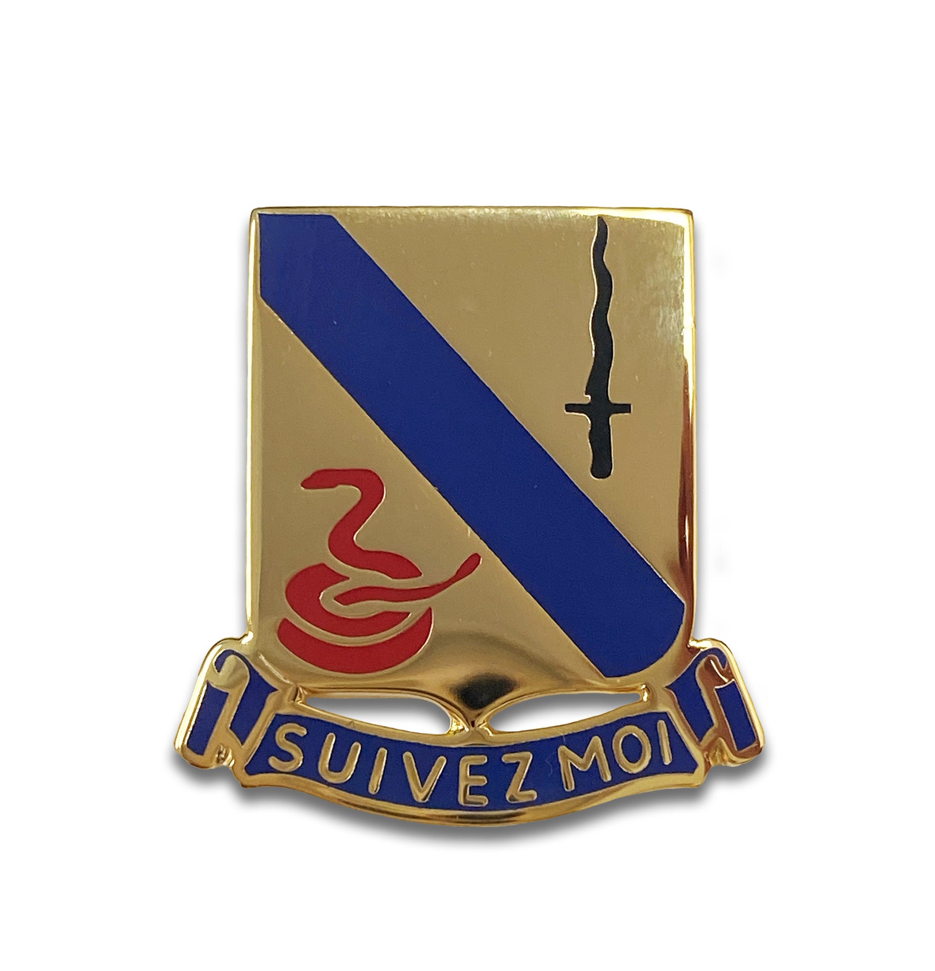 14th Armored Cav "SUIVEZMOI" Crest (each)