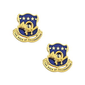 19th Infantry Crest "The Rock of Chickamauga" (Pair)