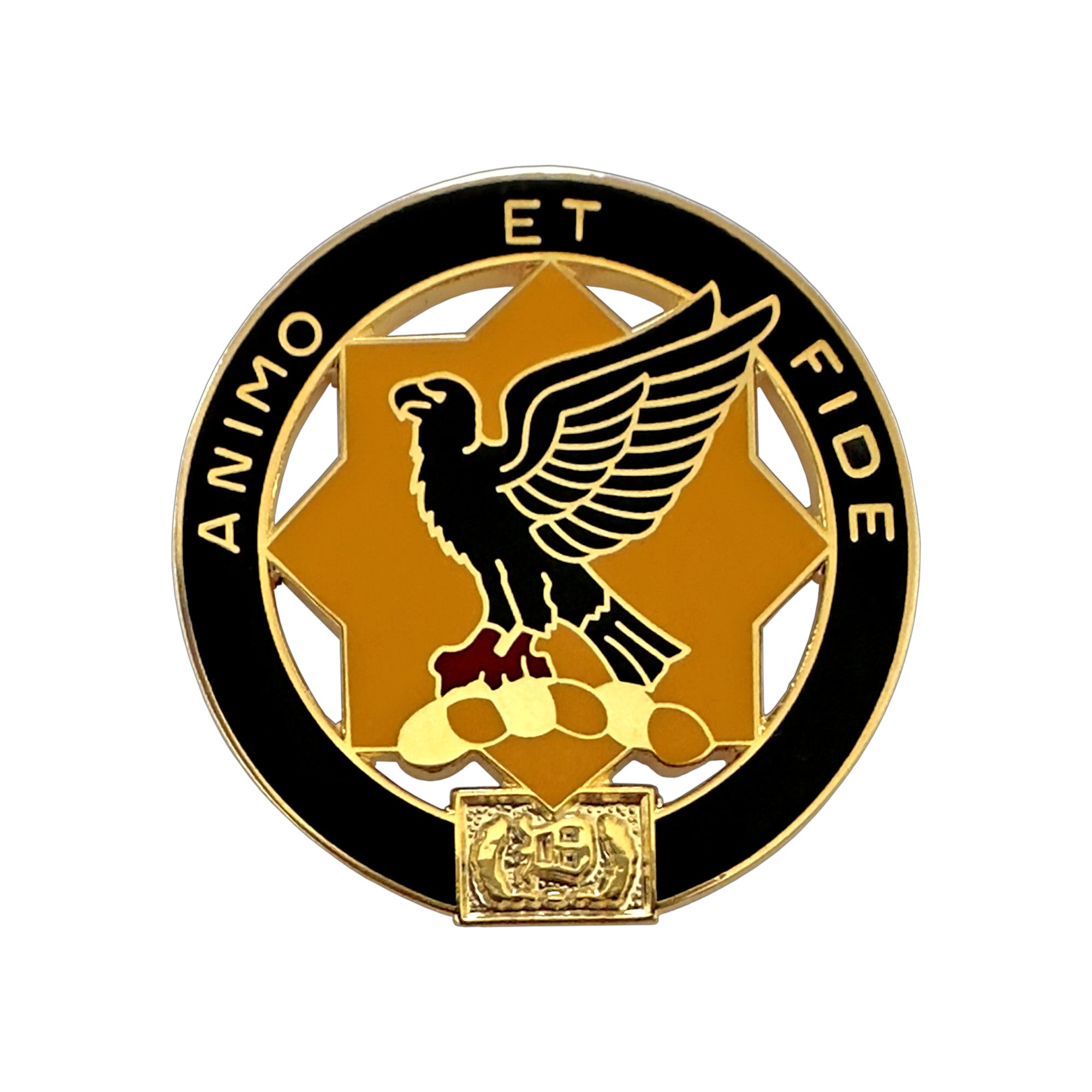 1st Cavalry Regiment Unit Crest "Animo Et Fide" (each)