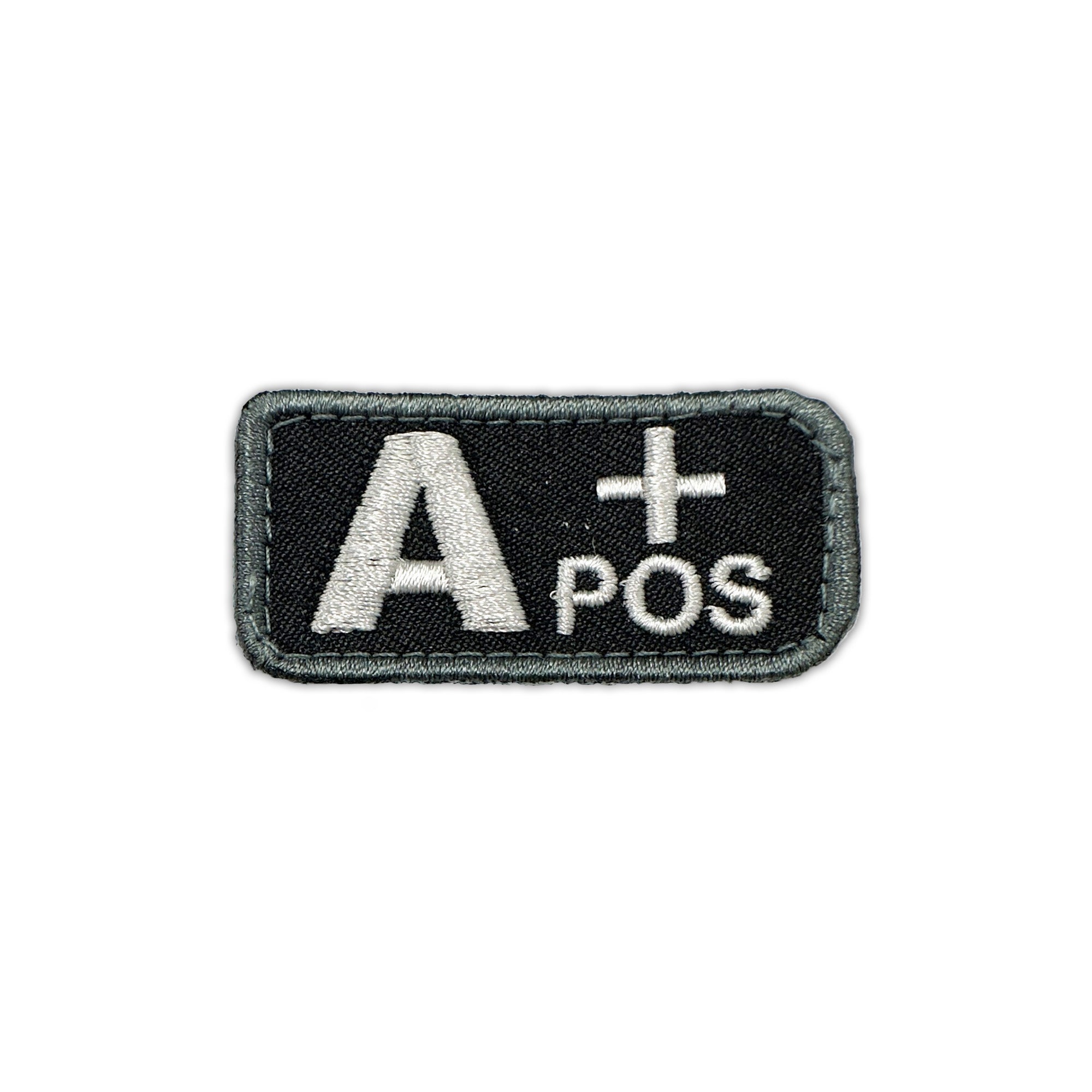 A+ Blood Type Patch SWAT/TAC W/ Hook Fastener