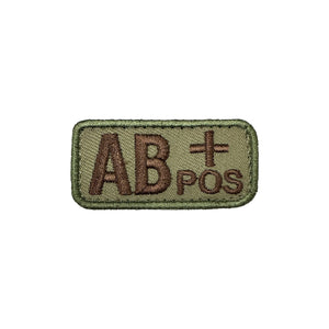 AB+ Blood Type Patch OCP With Hook Fastener