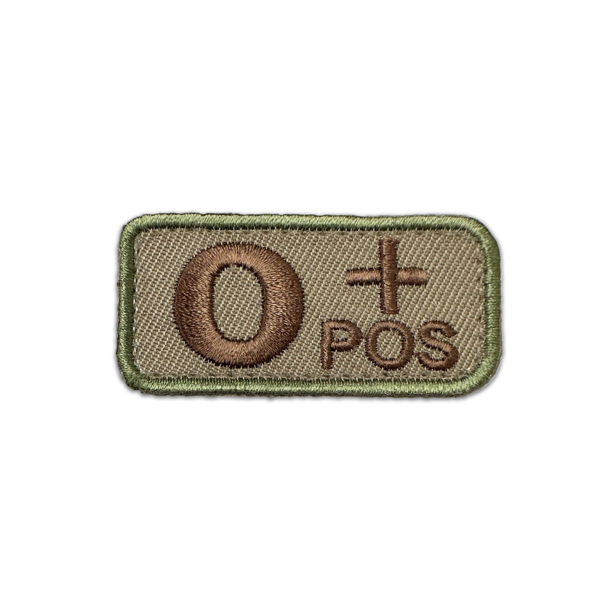 O+ Blood Type Patch OCP with Hook Fastener