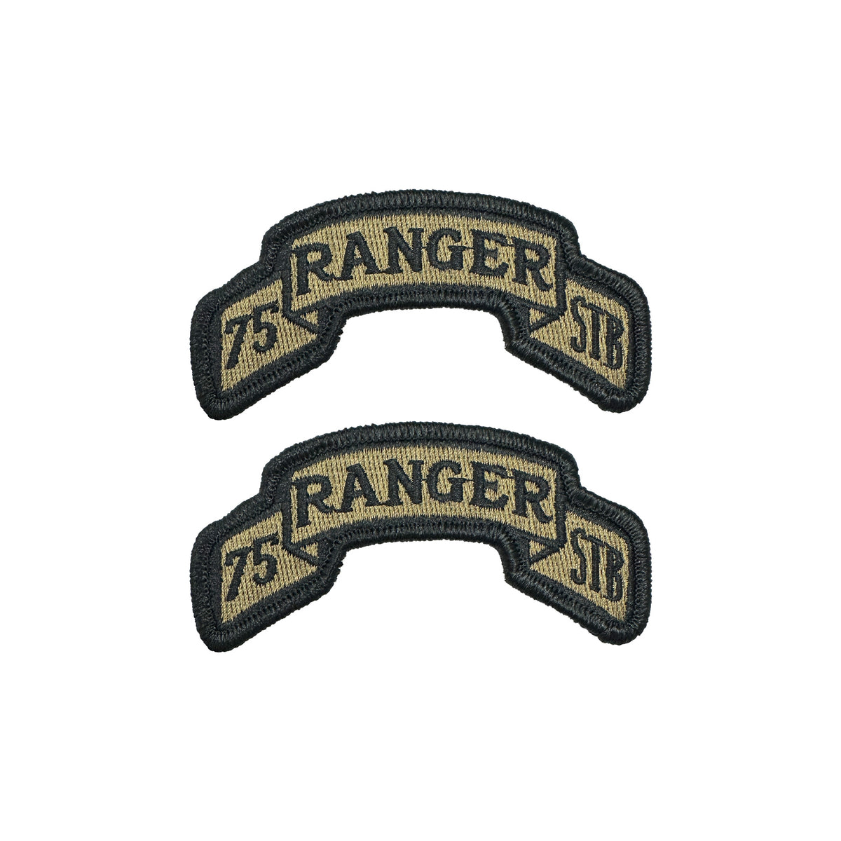 Ocp Ranger Scroll 75th Ranger STB OCP Scroll W/ Hook Fastener (pair) | Insignia Depot