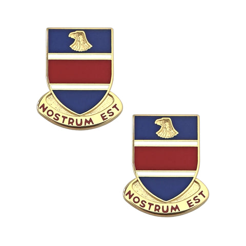 326th Engineer Battalion Crest  "Nostrum Est" (pair)