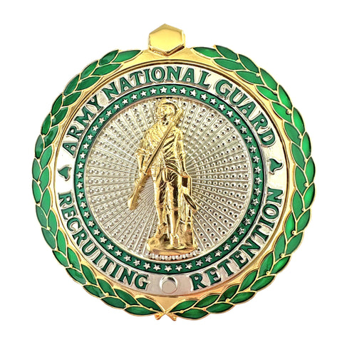 National Guard Recruiting Retention Brite (Senior) Badge - Insignia Depot