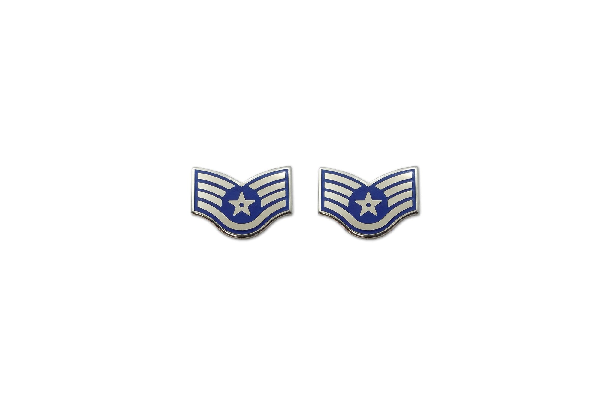 USAF E5 Staff Sergeant Brite Pin-on