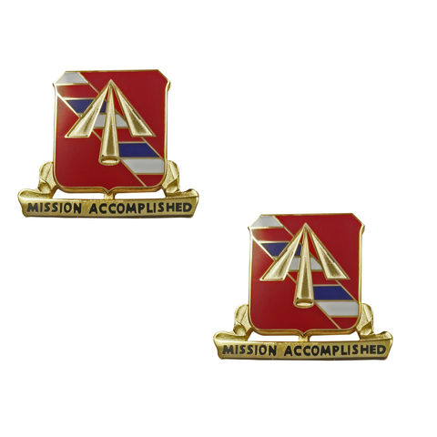 41st Field Artillery Brigade Crest "Mission Accomplished" (pair)