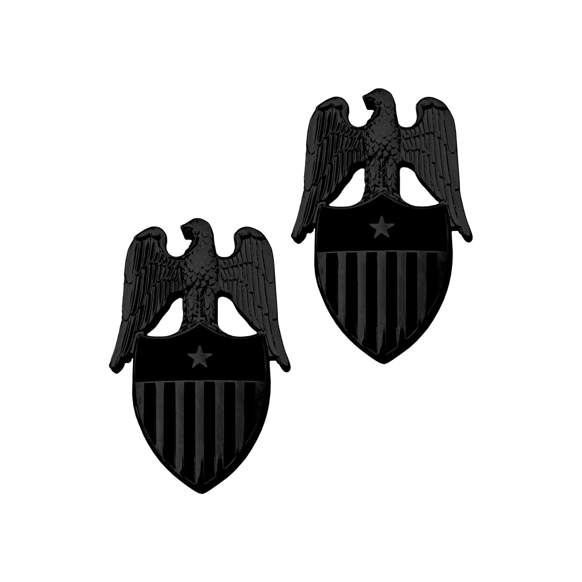 Aide to Brigadier General Black Metal Branch Pin-On