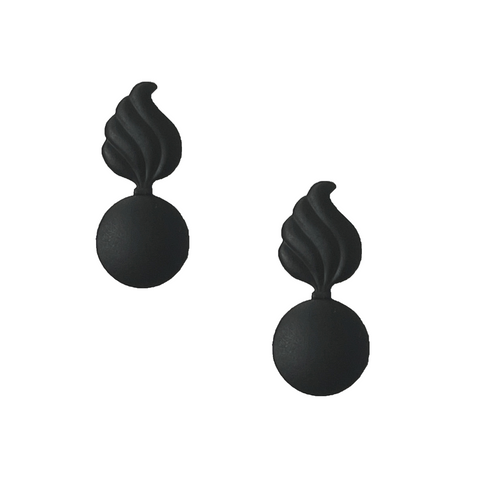 Ordnance Black Metal Branch Pin-On - Insignia Depot