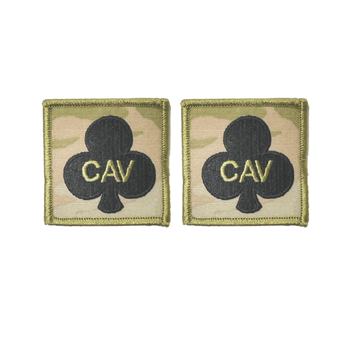 327th Infantry Club with Cavalry OCP Helmet Patch (pair)