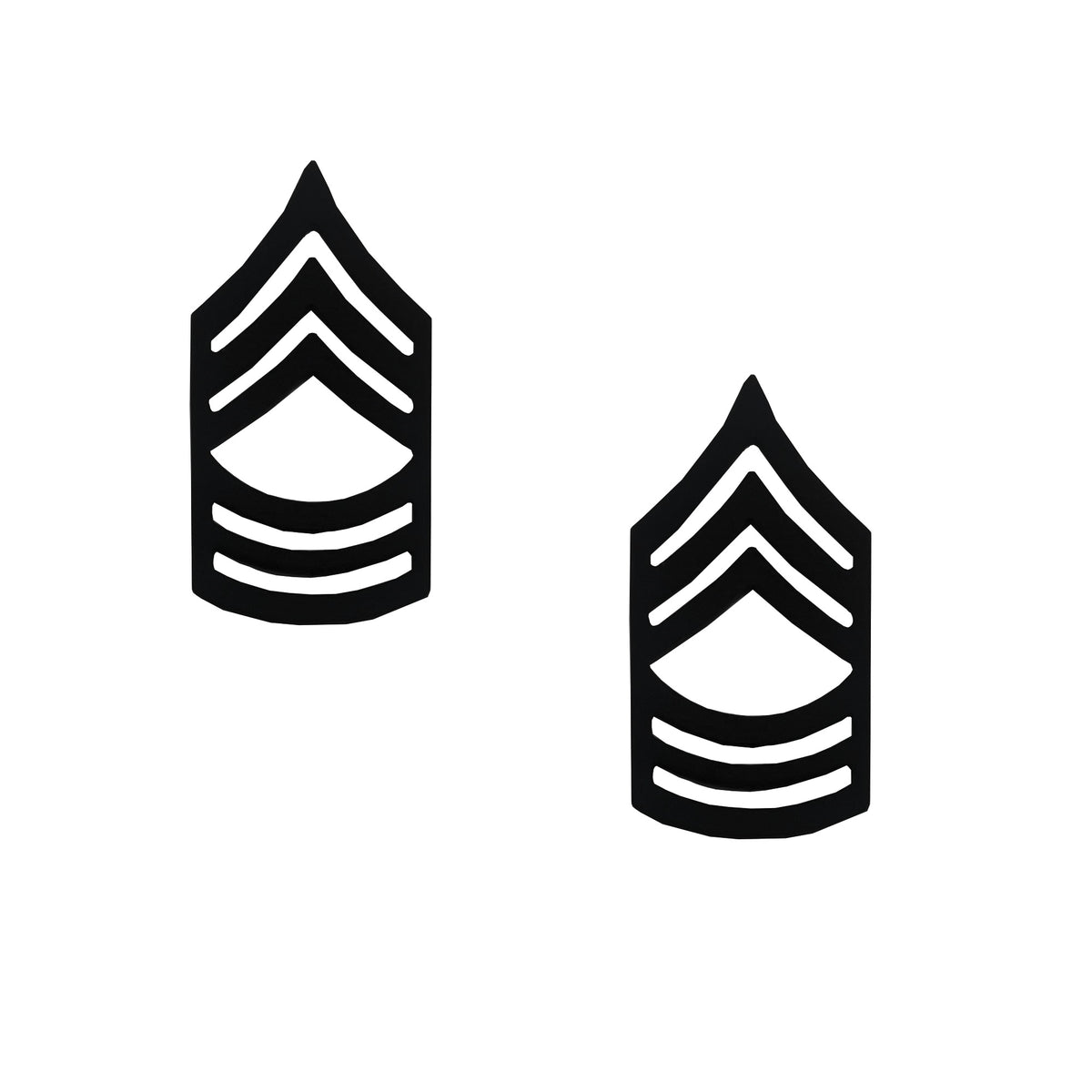 E8 Master Sergeant Black Metal Pin-on Rank | Insignia Depot