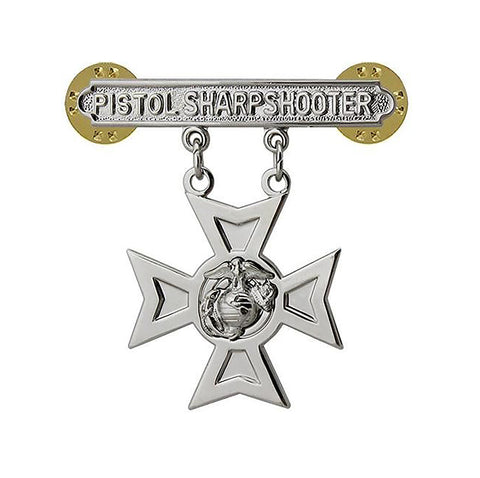 USMC Pistol Sharpshooter Badge - Insignia Depot