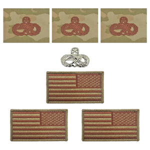 US Air Force Maintenance Master with OCP Spice Brown Reverse Flag Bundle - Insignia Depot