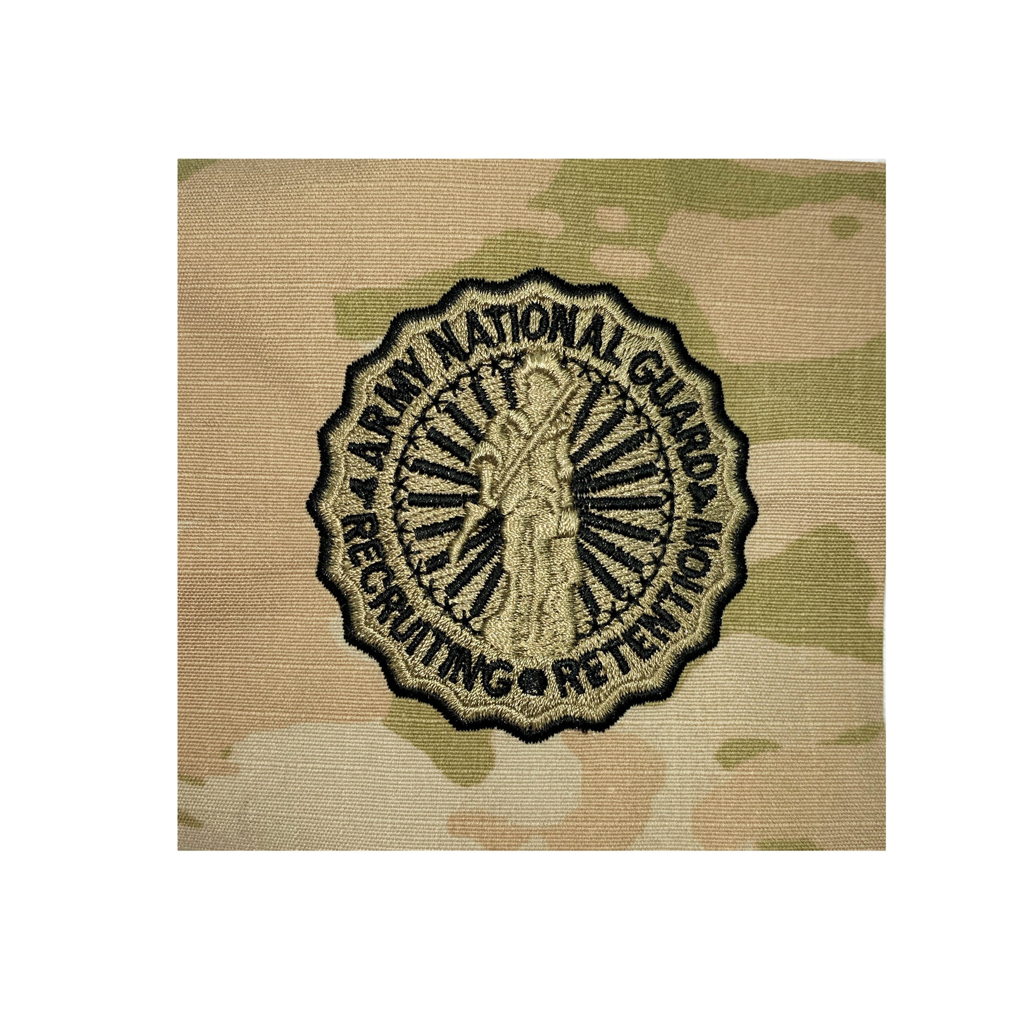 National Guard Recruiting Retention OCP (Basic) Sew-On Badge - Insignia Depot