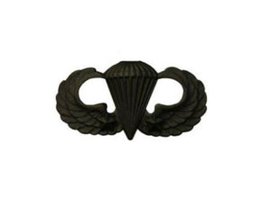 Combat Parachutists (Jump Wings) 2 Jumps Basic Black Metal Pin-on Badge - Insignia Depot