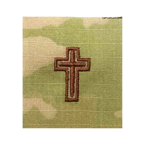 US Air Force Catholic Chaplain OCP Spice Brown Badge - Insignia Depot