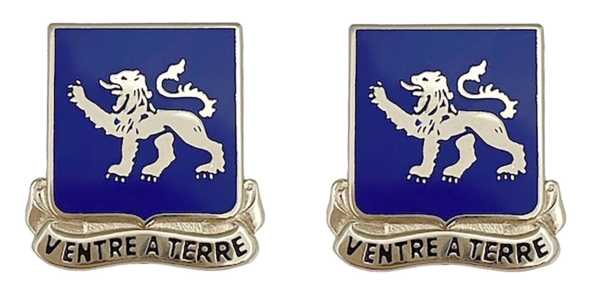 68th Armor Crest "Ventre A Terre" (pair) - Insignia Depot