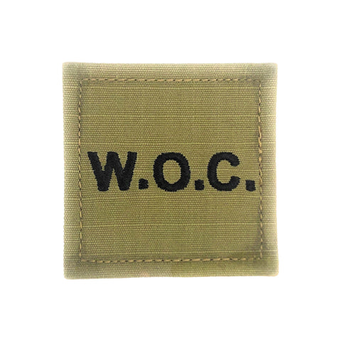 WOC Warrant Officer Candidate Black Letters OCP with Hook Fastener - Insignia Depot