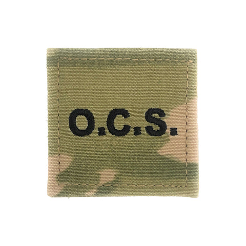 OCS Officer Candidate School Black Letters OCP with Hook Fastener - Insignia Depot