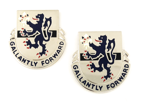 71st Cavalry Crest "Gallantly Forward" (pair).