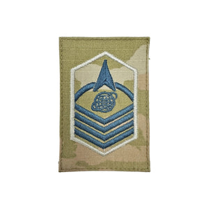 Space Force Rank Master Sergeant Embroidered OCP w/ Hook (each)