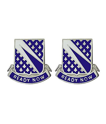 89th Cavalry Regiment Unit Crest  "Ready Now" (pair) - Insignia Depot