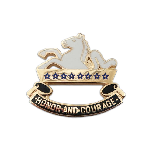 8th Cavalry Regiment Unit Crest "Honor and Courage" (Left Side) (each) - Insignia Depot