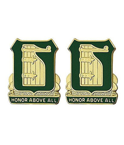 91st Military Police Battalion Unit Crest "Honor Above All" (pair).