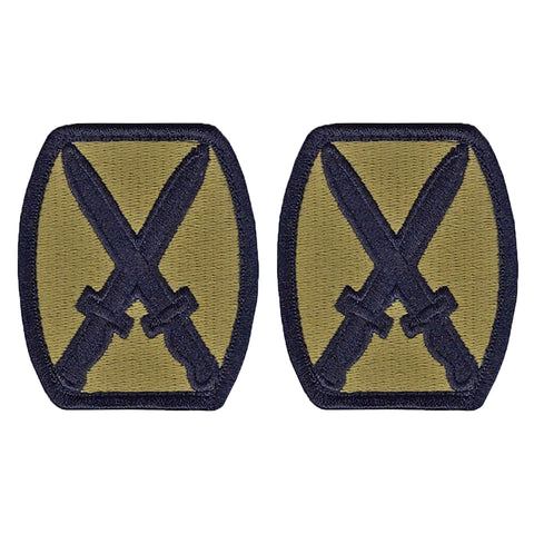 10th Mountain Division OCP Patch with Hook Fastener (pair) - Insignia Depot