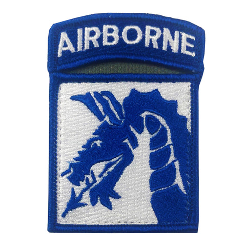 18TH Airborne with Airborne tab with hook color patch